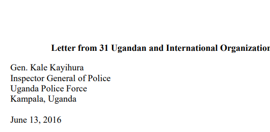 Letter to the IGP on Break-ins at NGOs