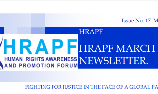 Seventeenth issue of the HRAPF Newsletter