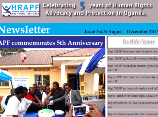 Third issue of the HRAPF Newsletter