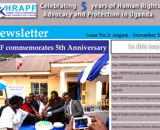 Third issue of the HRAPF Newsletter